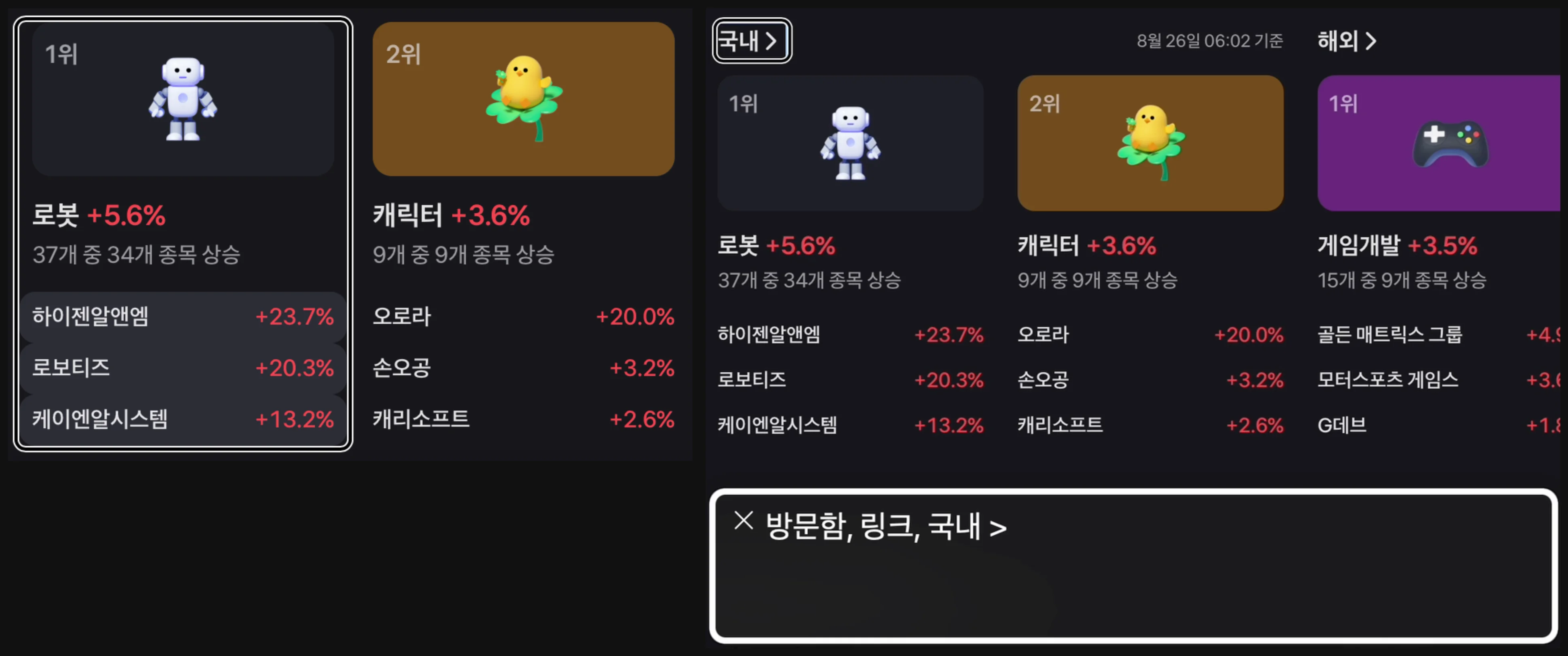 토스 증권 카드의 HTML 구조를 개발자 도구로 살펴본 화면